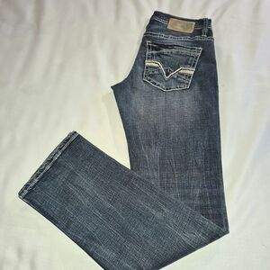 Buckle Men's Dark Blue Straight Jeans